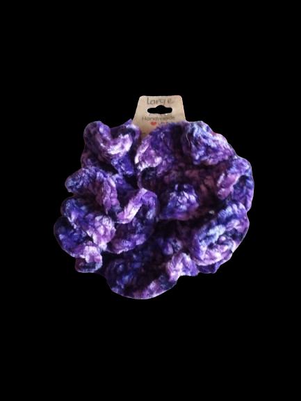 Large Plum Velvet Scrunchie