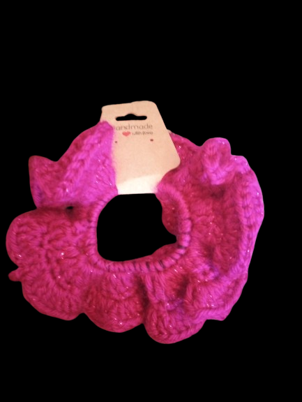 Large Magenta Scrunchie