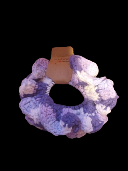 Large Multicolor Purple Scrunchie