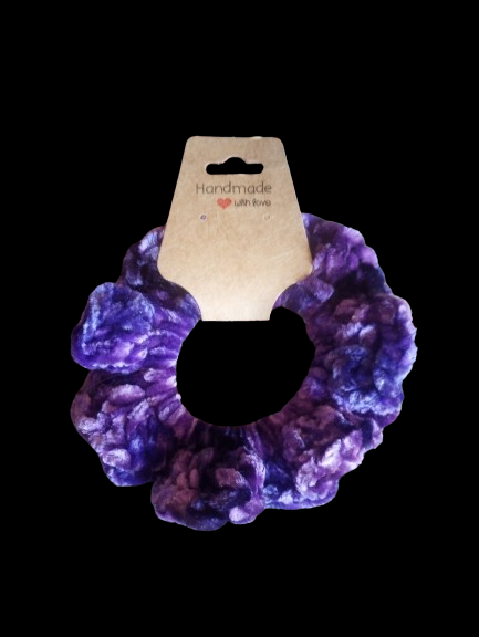 Small Plum Velvet Scrunchie