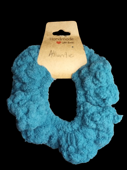 Small Teal Scrunchie